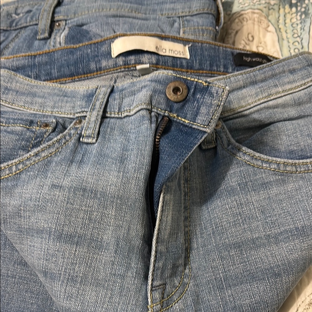 Ella Moss Women's Light Blue High Rise Jeans